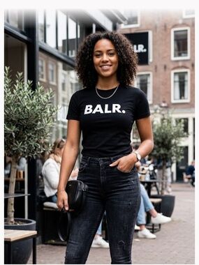 B.A.L.R. Black Short Sleeve T Shirt w White Logo